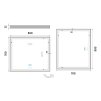 led zrcadlo 800x700 s dotykovym senzorem vykres