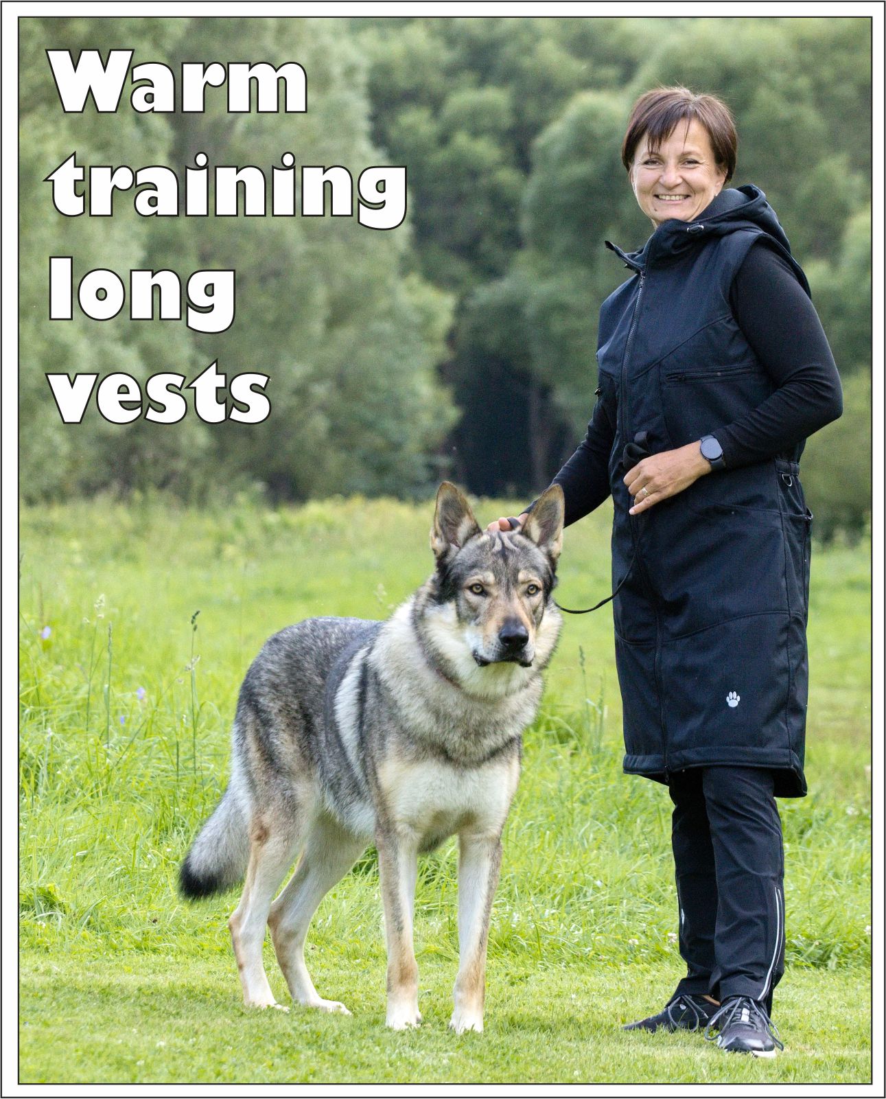 Warm training long vests