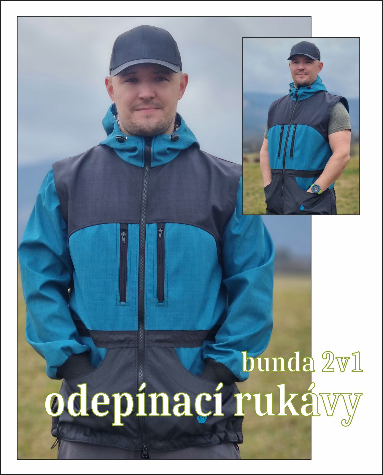 jarní bunda 2v1