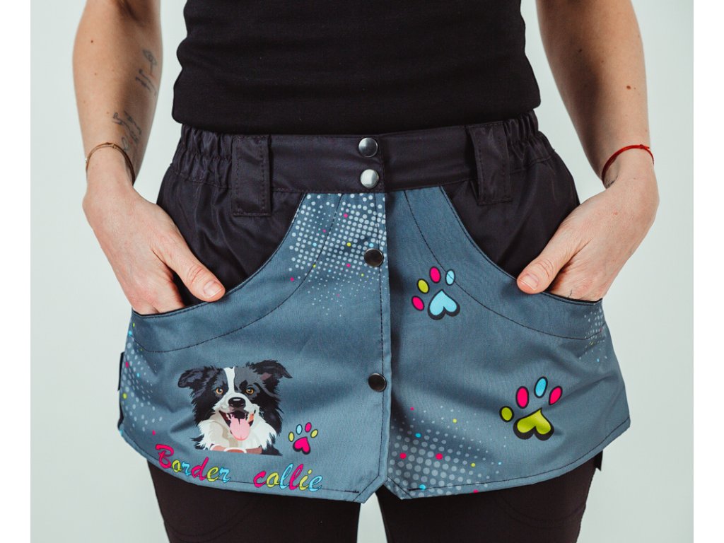 Border Collie Color Paw Training Skirt