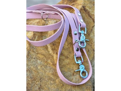 Double leash HEXA width 16 mm draining carabiner