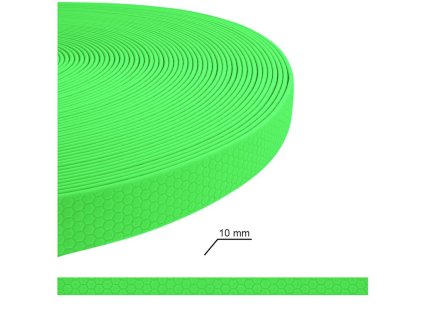 Vodítko HEXA  šíře 10 mm zelená neon