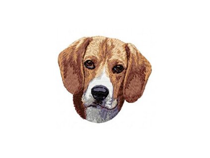 Výšivka Beagle hlava