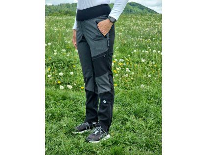 Women's pants Sport black / grey melange