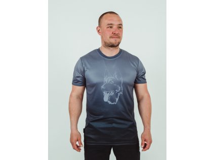 Funkční triko s německým ovčákem nejen na výcvik, ale i procházky s pejsky. Vyrobeno sublimačním tiskem.