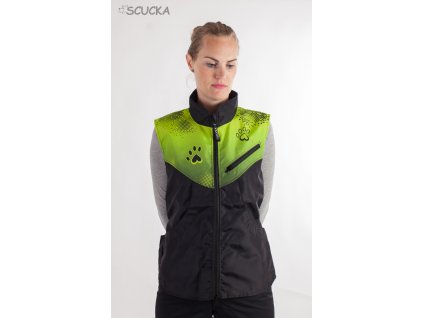 Výcviková dámská vesta Smart Print zelená SLEVA
