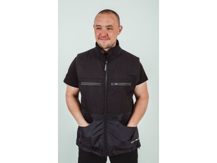Pánská vesta Fit Soft Unisex černá