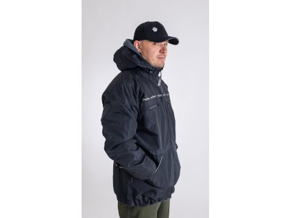 Pánská zimní bunda Pupa Warm černá/šedý fleece UNISEX