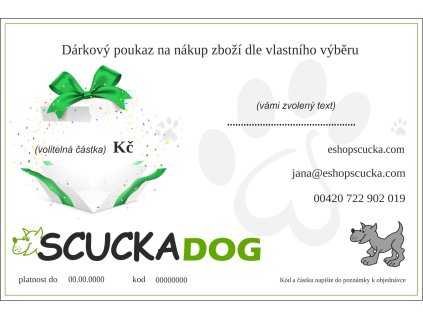 dárkový poukaz nový