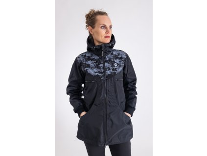 Výcviková dámská jarní bunda Lady Long Camo Heart šedá
