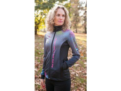 Women's functional Sweatshirt Print grey color paw