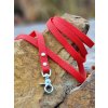 Leash HEXA  width 20 mm red