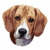 Výšivka Beagle hlava