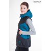 Dámská výcviková vesta s kapucí Tina Soft Petrol Blue