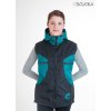 Women's Hooded Vest Tina Soft Petrol Blue