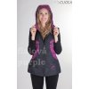 Women's vest with hood Tina Soft purple