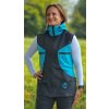 Women's vest with hood Tina Soft turquoise