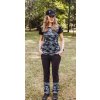 Women's summer trousers Lady black + CAMO