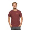 CHILLAZ ROPE-DARK RED-3XL pánské tričko tmavě červené