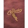 CHILLAZ ROPE-DARK RED-3XL pánské tričko tmavě červené