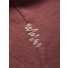 CHILLAZ ROPE-DARK RED-3XL pánské tričko tmavě červené