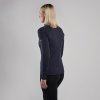FEM DART XT ZIP NECK-BLACK-UK6/XXS dámské triko dlouhý ruk. černé