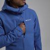 NORDES HOODIE-ECLIPSE BLUE-S pánská bunda modrá (Velikost S, Barva Eclipse Blue)
