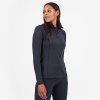 FEM DART THERMO ZIP NECK-BLACK-UK12/M dámské triko dlouhý ruk. černé