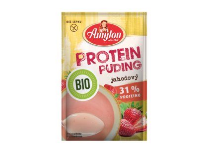 puding proteinový jahodový PROBIO