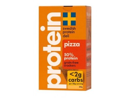 swedish protein deli pizza 50 protein crackers 60g bez lepku