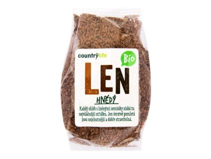 BIO Len hnědý 300g