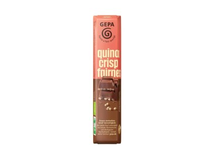 Bio mléčná čokoládová tyčinka s quinoa křupinkami