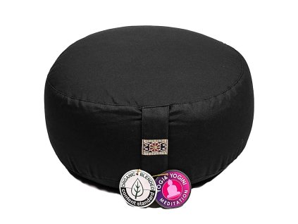 TABURET POHANKA ČERNÝ 33X17CM