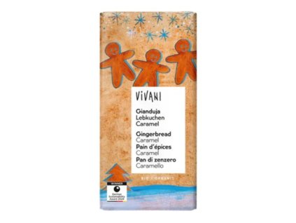 Vivani mléčná čokoláda s kousky perníku a karamelu