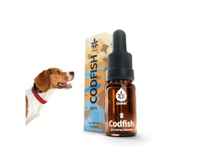 CBD OLEJ PRO MAZLÍČKY TRESKA CODFISH 3% 10ML