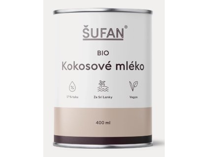 Šufan Bio kokosové mléko