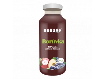 Nonage dzus boruvka bio 250ml vizualizace pruhledny