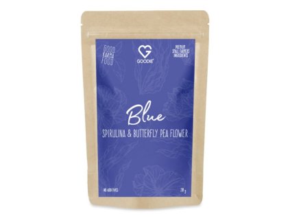 modrá spirulina a motýlí květ goodie