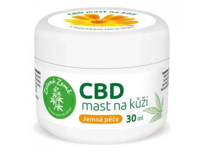 CBD mast na kůži Zelená země