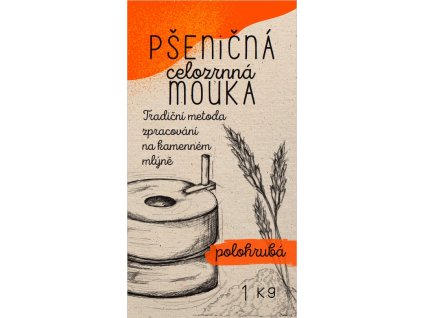 Pšeničná mouka polohrubá celozrnná