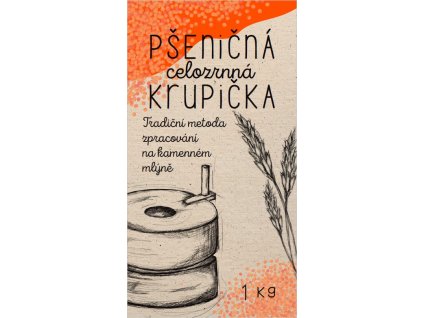 pšeničná celozrnná krupička