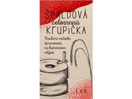 špaldová celozrnná krupička