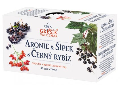 Aronie & šípek & černý rybíz 40 g čaj porcovaný