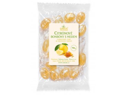 20634 citronove bonbony s medem 100 g gresik