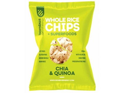 CELOZRNNÉ RÝŽOVÉ CHIPSY CHIA & QUINOA 60G