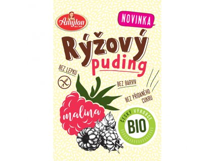 Puding rýžový s malinou BEZLEPKOVÝ BIO 40 g