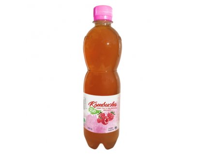 KOMBUCHA ČERNÝ ČAJ S MALINOU BIO 500 ML