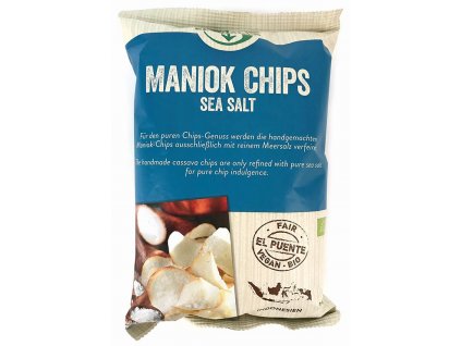 Bio maniokové chipsy s mořskou solí 100 g