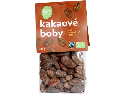 Bio nepražené kakaové boby celé 100 g