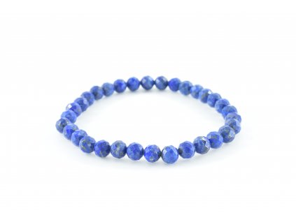 Lapis lazuli broušený ⌀ 6mm náramek